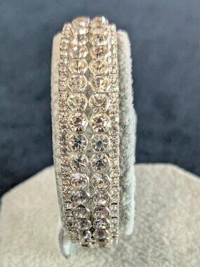 Faux Diamond Double Strand Bangle